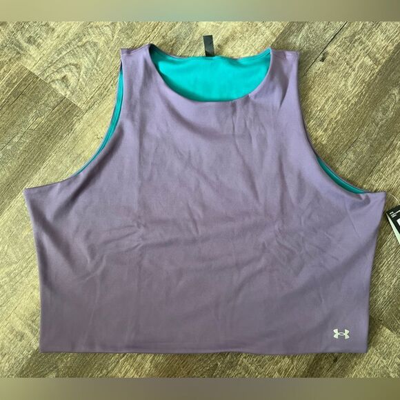 Under Armour Plus Size Motion Tank Cropped Reversible- Size 3X - Picture 1 of 11